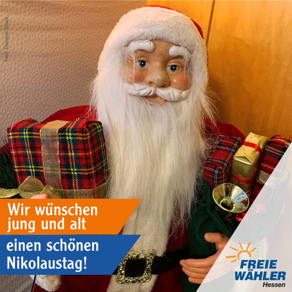 Jung und alt in Hessen wünschen wir einen schönen Nikolaustag!
